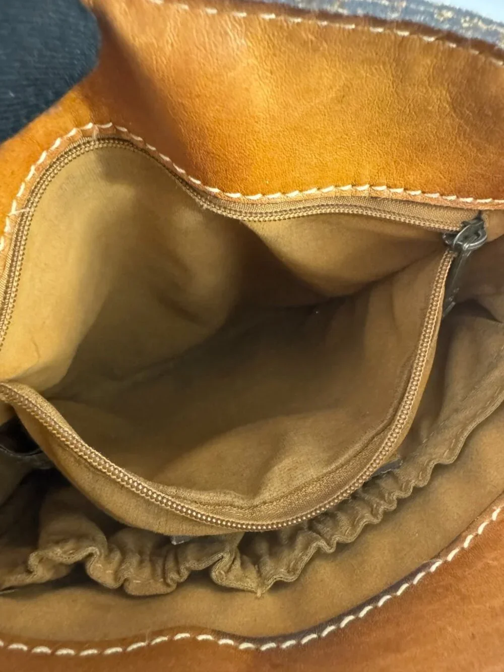 Patricia Nash Brown Leather Wicker Shoulder Bag